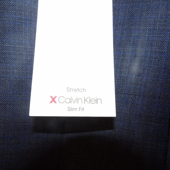 NWT Calvin Klein Navy Wool Blazer / Suit Coat Sz 44R - Picture 7 of 9